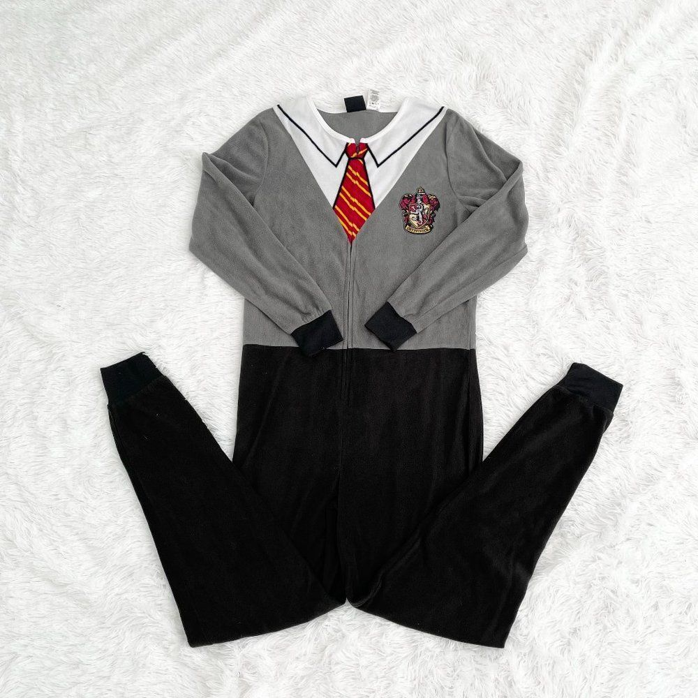 Unisex Harry Potter Fleece Costume Outfit in Gray and Black Size Small (4/6)